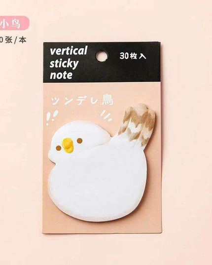 Animal Friends Sticky Note Collection - 30 Sheets of Fun Designs