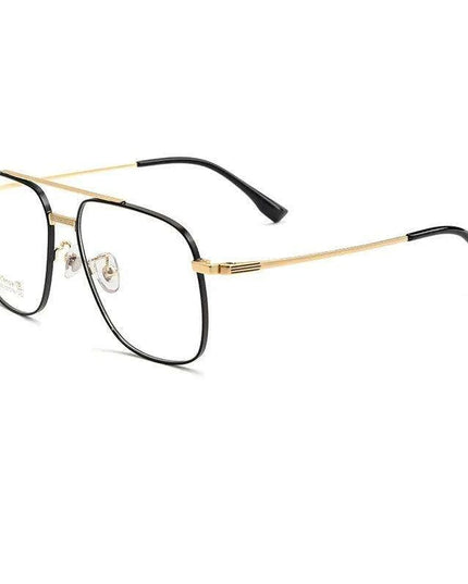 Elegant Unisex Titanium Double Beam Aviator Sunglasses for Timeless Style