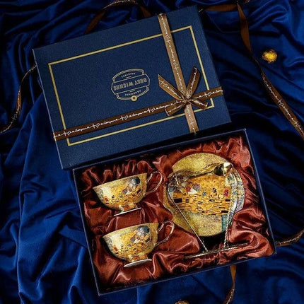 Exquisite Egyptian-Inspired Vintage Tea Set for Elegant Entertaining Moments
