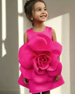 rose red vest / 7-8Y 130