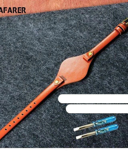 Elegant Cowhide Leather Watch Straps with Rose Steel Buckle - A Luxurious Women's Accessory