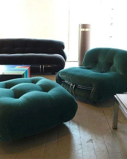 Italian-Inspired Cozy Single Sofa for Stylish Apartment Living