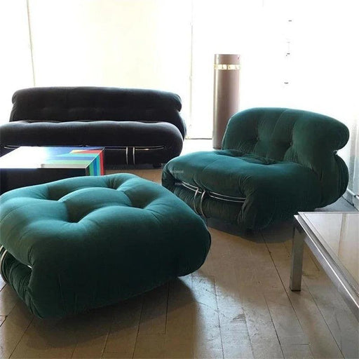 Italian-Inspired Cozy Single Sofa for Stylish Apartment Living