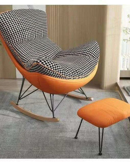 Elegant Lobster Leather Rocking Lounge Chair with Unmatched Comfort and Style