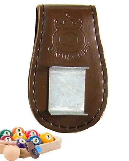 Magnetic Clip-On Billiard Chalk Holder with Secure Closure