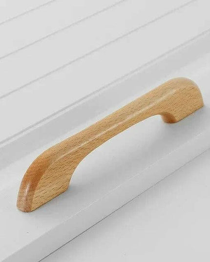 Chic Wooden Cabinet Knobs - Distinctive Walnut & Beech Drawer Handles for Elegant Home Interiors