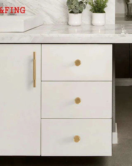 Sophisticated Black and Gold Aluminum Cabinet Hardware Collection