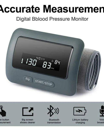 Advanced Bluetooth Blood Pressure Monitor with USB Charging and Russian Voice Assistance - Your Essential Health Tracker