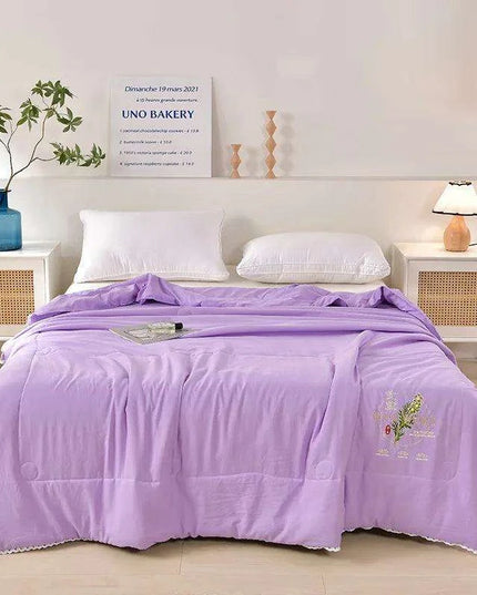 Wormwood Infused Lightweight Cotton Summer Quilt with Mosquito Protection