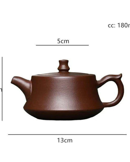 Handcrafted 180ml Yixing Purple Clay Teapot for Exquisite Dahongpao and Oolong Experiences