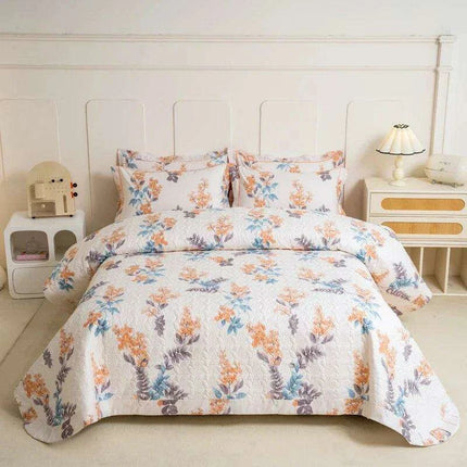 Chic 100% Cotton Plaid Coverlet Set for Double Beds - Multi-Functional Bedspread