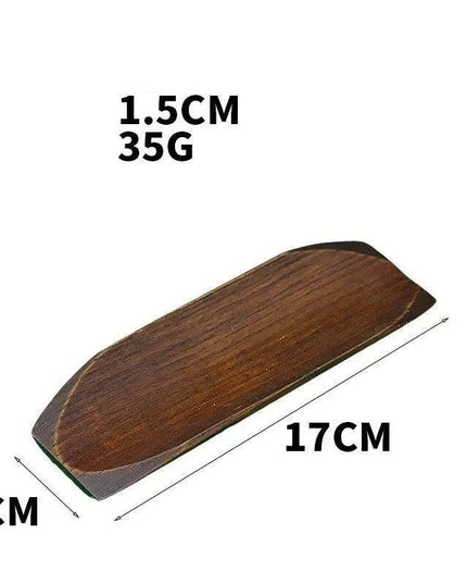 Elegant Wooden Serving Platter for Sushi, Dumplings, and Bakery Treats - Oblong Kitchen Essential