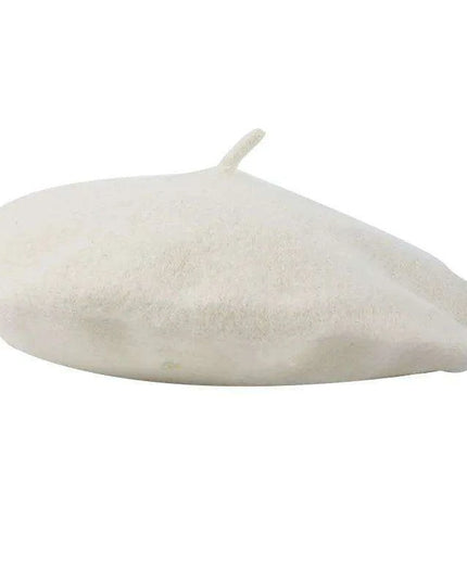 Elegant Wool Beret - Classic Winter Accessory for Women and Teens