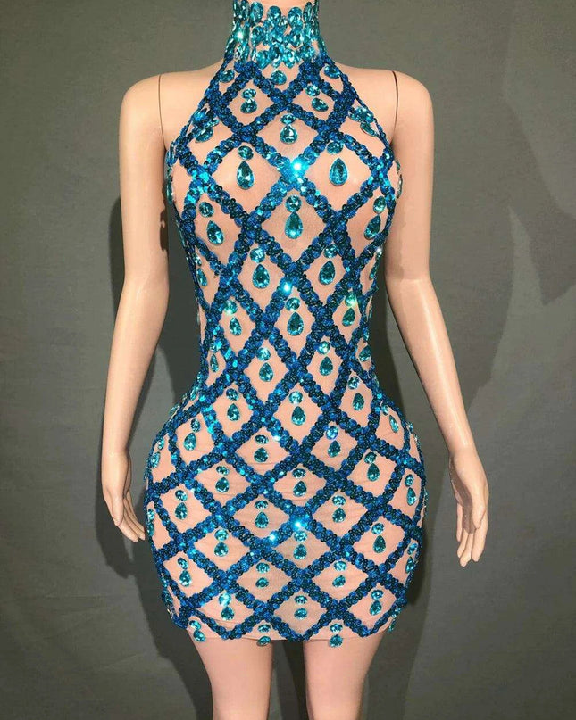 Radiant Rose Pink Sequin Mesh Bodycon Dress - Perfect for Celebratory Occasions