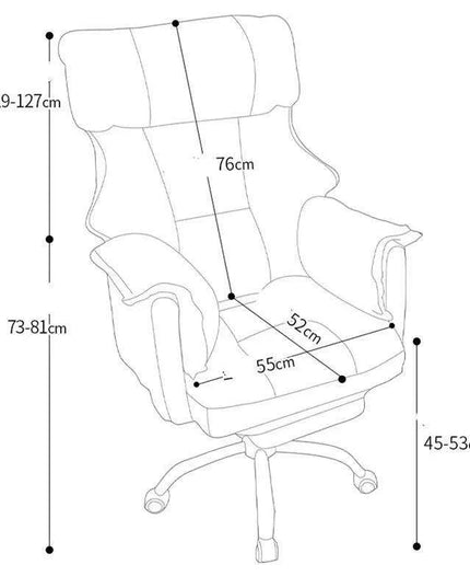 Sleek Nordic Leather Ergonomic Recliner - The Perfect Blend of Comfort for Gaming and Leisure