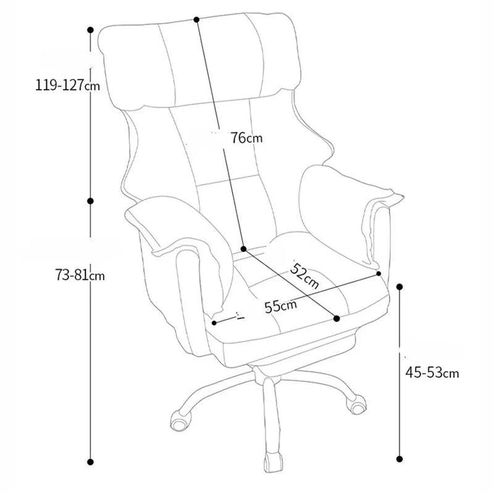 Sleek Nordic Leather Ergonomic Recliner - The Perfect Blend of Comfort for Gaming and Leisure