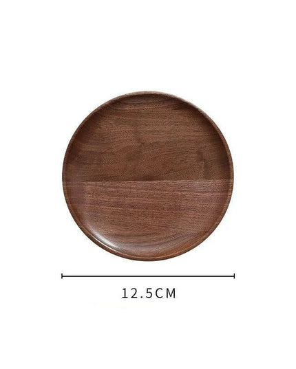 Nordic Elegance Black Walnut Serving Tray - Perfect for Hosting Teas and Fruits