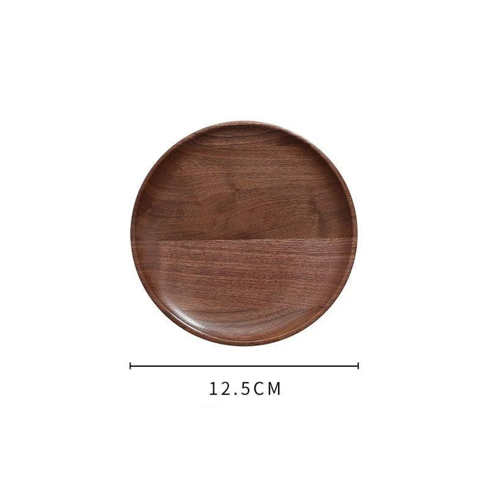 Nordic Elegance Black Walnut Serving Tray - Perfect for Hosting Teas and Fruits