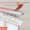 Self Adhesive Curtain Track Set No Drilling Silent Sliding Ceiling Rail