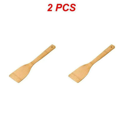 Sustainable Bamboo Cooking Utensil Collection - Essential Kitchen Tool Set