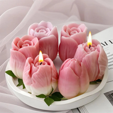 DIY Flowers Tulip Silicone Mold Handmade Scented Candle Plaster Resin Molds Homemade Cookies Chocolate Candy Baking Tool diy-flowers-tulip-silicone-mold-handmade-scented-candle-plaster-resin-molds-homemade-cookies-chocolate-candy-baking-tool