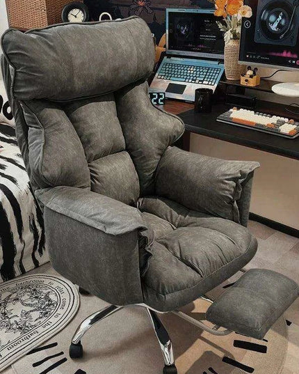 Sleek Nordic Leather Ergonomic Recliner - The Perfect Blend of Comfort for Gaming and Leisure