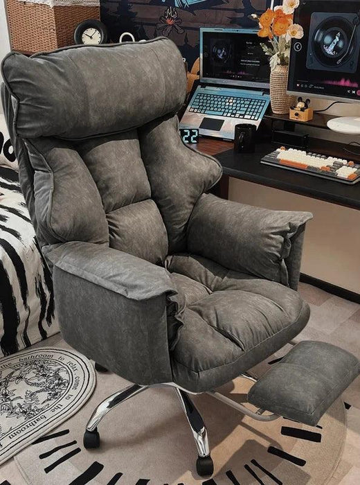 Sleek Nordic Leather Ergonomic Recliner - The Perfect Blend of Comfort for Gaming and Leisure