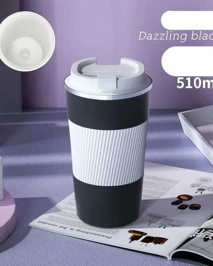 Sustainable 510ml Leakproof Ceramic Travel Mug with Insulation and Straw Hole