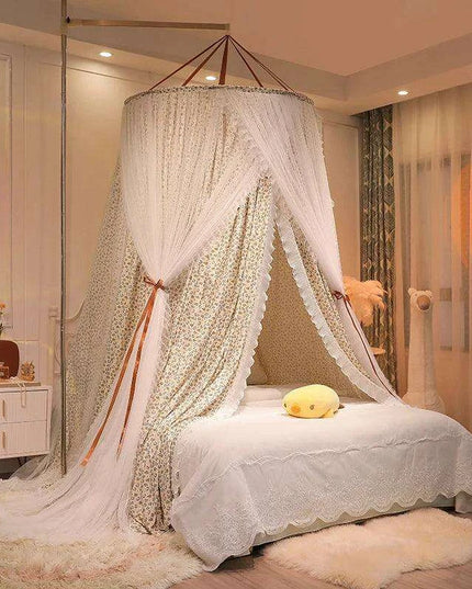 Double Layer Lace Bed Canopy - Transform Your Bedroom into a Dreamy Oasis