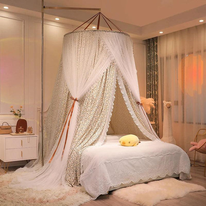 Double Layer Lace Bed Canopy - Transform Your Bedroom into a Dreamy Oasis