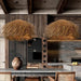 Elegant Rattan and Metal Pendant Lamp Inspired by Japanese Wabi Sabi Aesthetics