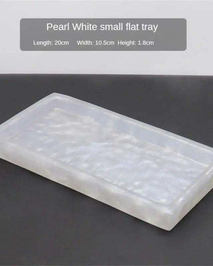 Chic Resin Marble Tray Set for Elegant Bathroom and Bedroom Organization