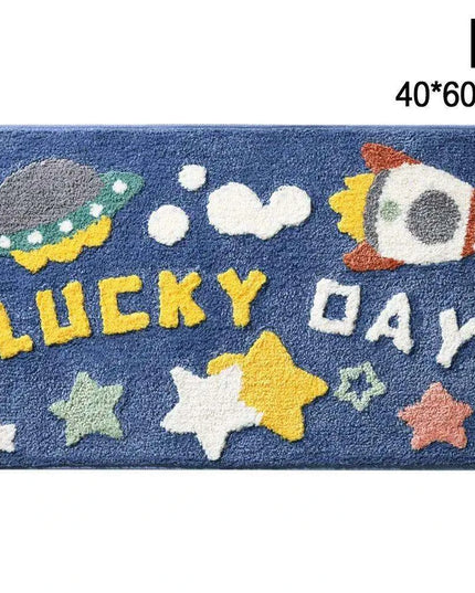 Colorful Comfort Plush Bath Mat - Soft Absorbent Rug