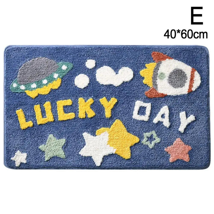 Colorful Comfort Plush Bath Mat - Soft Absorbent Rug