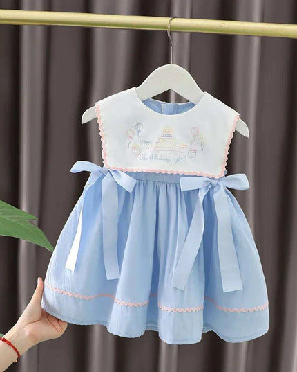 Charming Summer 2024 Cotton Princess Dress - Delightful Toddler Birthday Outfit