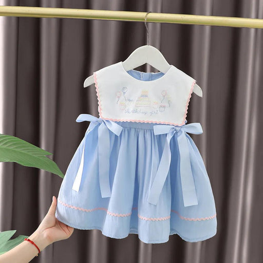 Charming Summer 2024 Cotton Princess Dress - Delightful Toddler Birthday Outfit