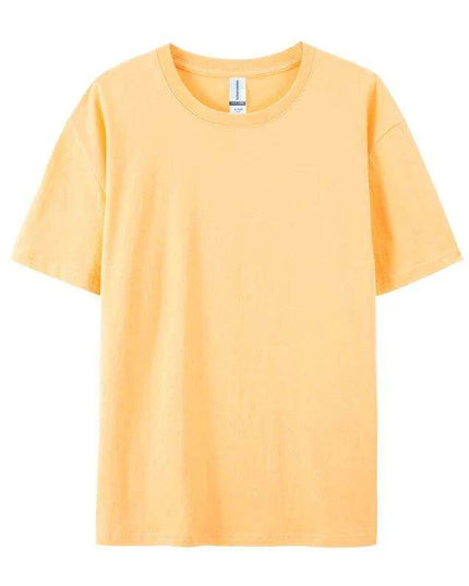 Unisex 280g Cotton Crewneck T-shirt - 20 Vibrant Colors Available, Short Sleeve Loose Fit