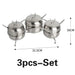 Sleek Stainless Steel Spice Organizer Set for a Contemporary Kitchen