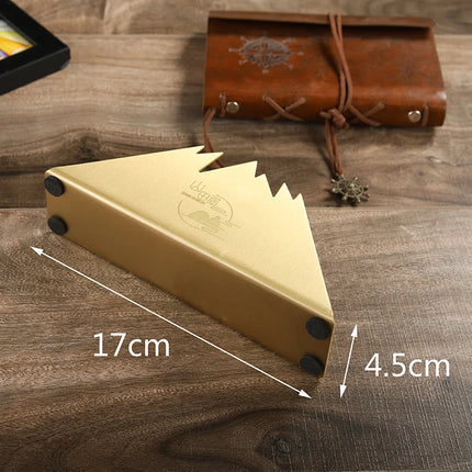 Handmade Upscale Brass Triangle Towel Rack Tissue Holder Hotel Bar Res