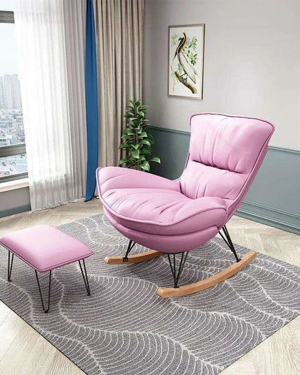 Elegant Genuine Leather Rocking Chair for Ultimate Comfort and Style