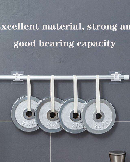 Heavy-Duty Waterproof Curtain Rod Brackets with Easy Peel-and-Stick Installation