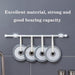 Heavy-Duty Waterproof Curtain Rod Brackets with Easy Peel-and-Stick Installation