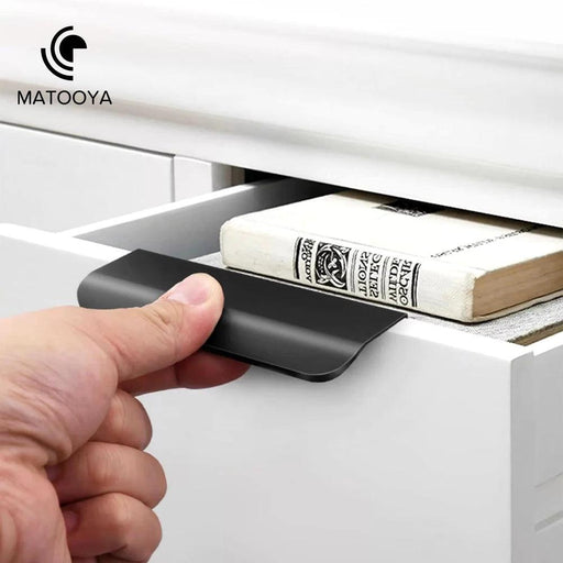 Sophisticated Black and Gold Aluminum Alloy Cabinet Handle Collection