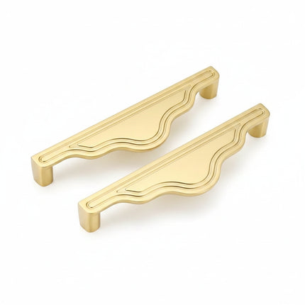 Solid Brass Cabinet Pull — Minimalist Handle for Wardrobes, Kitchens & Wine Cabinets