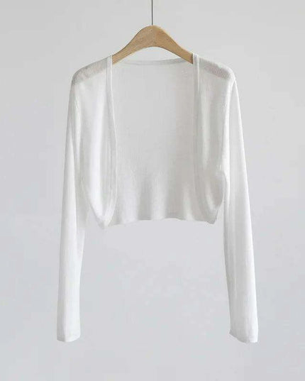 Elegant Women's Lightweight Sweetheart Cardigan for Spring/Summer Style