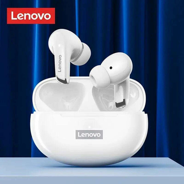 Lenovo LP5 True Wireless Earbuds - Superior Sound Quality, Sweat-Resistant, Active Noise-Cancellation