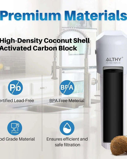 ALTHY Advanced Under Sink Water Filtration System - NSF/ANSI Certified for Superior Purity and Taste