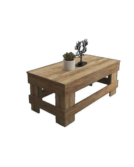 Rustic Reclaimed Wood Coffee Table for Farmhouse Living