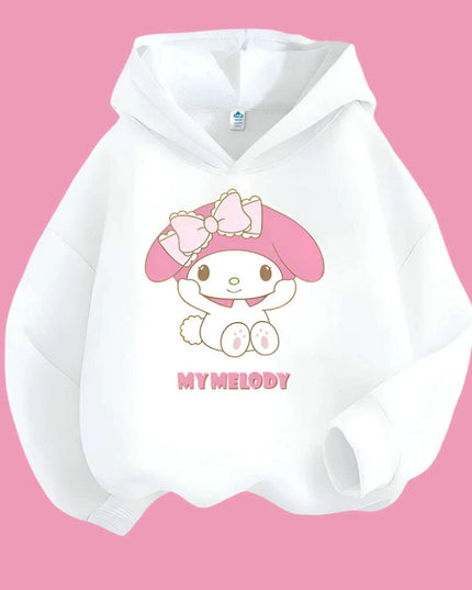 My Melody Graffiti Hoodie Outfit for Girls - Adorable Spring/Fall Sweatshirt Set