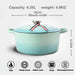 Premium Enamel-Coated Cast Iron Soup and Stew Cookware Set - Induction Compatible